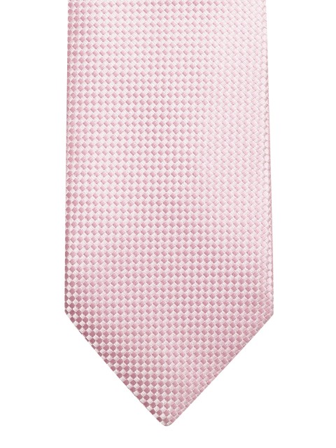 

Lino Perros Pink Woven Design Broad Tie