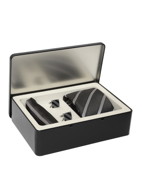 

Lino Perros Men Black & Grey Accessory Gift Set