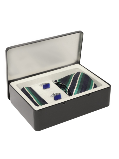 

Lino Perros Men Navy Blue & Green Accessory Gift Set