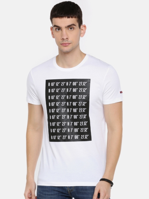 

Being Human Clothing Men White Printed Round Neck T-shirt
