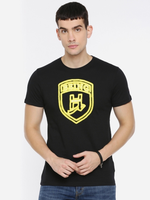 

Being Human Men Black Printed Round Neck T-shirt