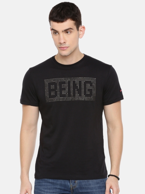 

Being Human Clothing Men Black Solid Round Neck T-shirt