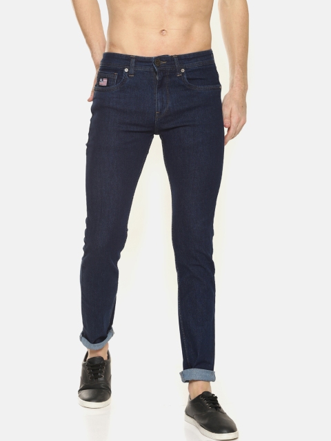

Raa Jeans Men Blue Slim Fit Mid-Rise Clean Look Stretchable Jeans
