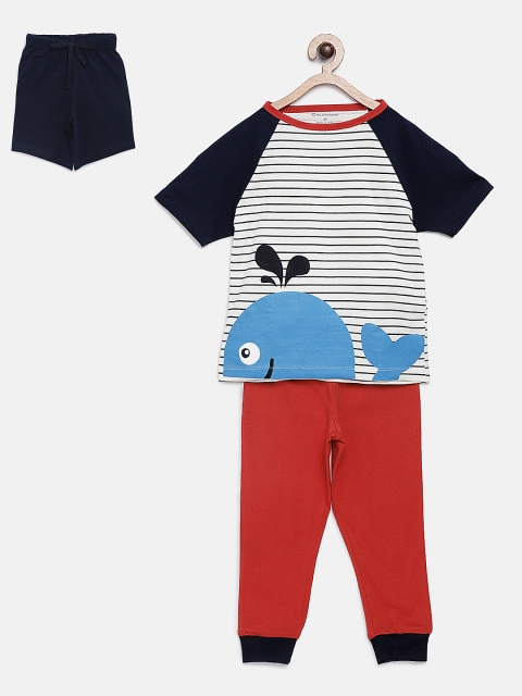 

My Milestones Boys Blue & Red Printed Night suit with Shorts 857645008409