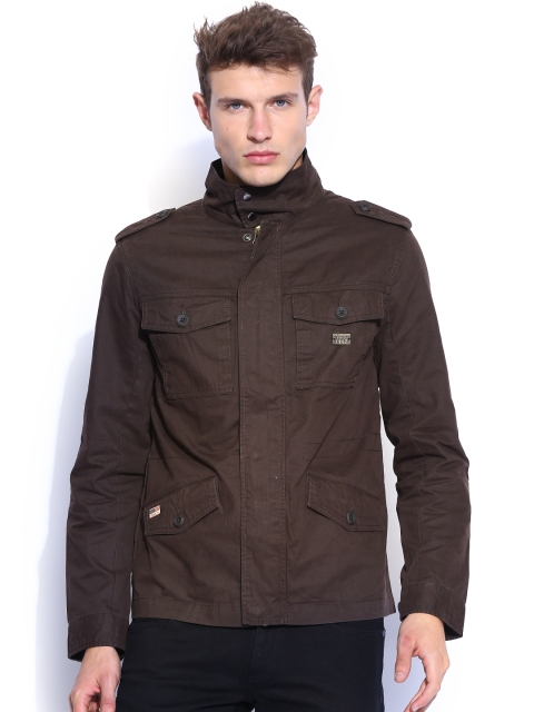 Wrangler Brown Parka Jacket available at myntra for Rs.1518