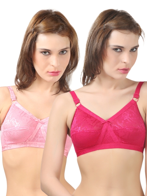 

Bodycare Pack of 2 Full-Coverage Bras E5587PIRA(D), Pink