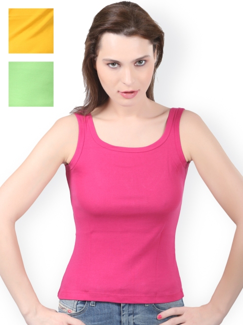 

Bodycare Pack of 3 Camisoles E44FUPGRGOL, Pink