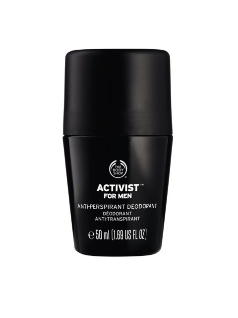 

THE BODY SHOP Men Activist Roll On Sustainable Deodorant 50ml, Black