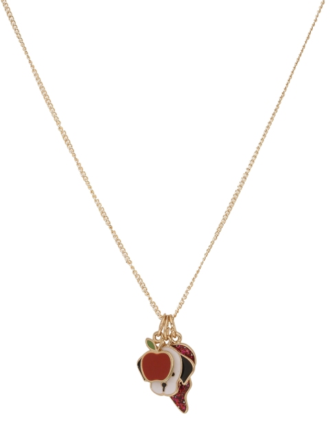 

Voylla Women Set of 3 Gold-Plated & Multicoloured Enamelled Interchangeable Pendants With Chain