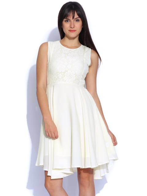 

Tokyo Talkies Off-White Fit & Flare Dress