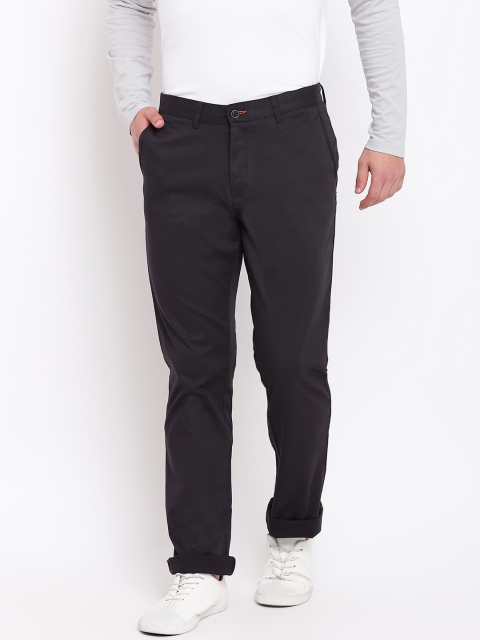 

Blackberrys Men Black Sharp Fit Solid Trousers