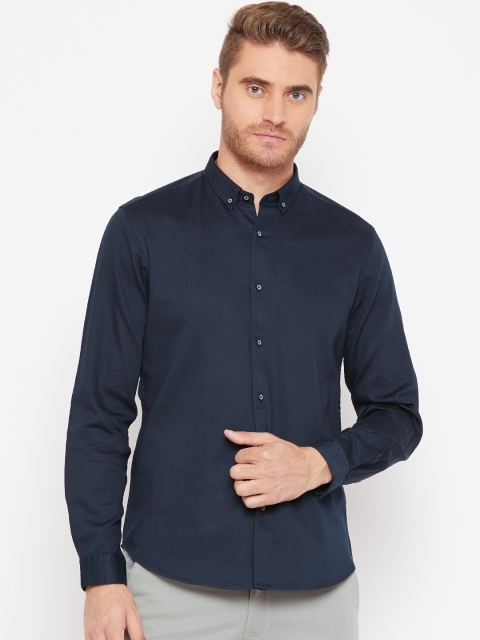 

Blackberrys Men Navy Blue Slim Fit Solid Shirt