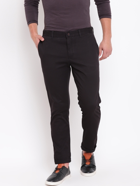 

Blackberrys Men Black Sharp Regular Fit Solid Trousers