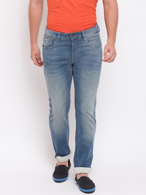 

Blackberrys Men Blue Buff Slim Fit Low-Rise Clean Look Stretchable Jeans