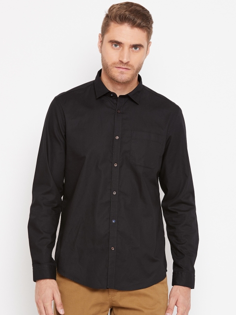 

Blackberrys Men Black Slim Fit Solid Casual Shirt