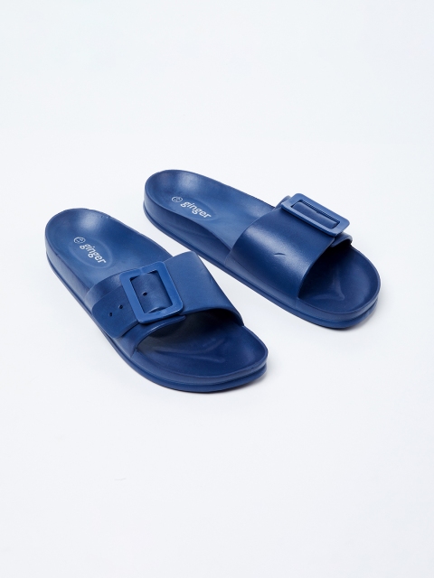 

Ginger by Lifestyle Women Navy Blue Solid Sliders