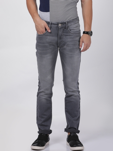 

Llak Jeans Men Grey Skinny Fit Mid-Rise Clean Look Stretchable Jeans