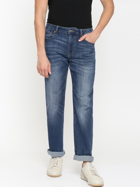 

AMERICAN EAGLE OUTFITTERS Men Blue Flex Regular Fit Mid-Rise Clean Look Stretchable Jeans