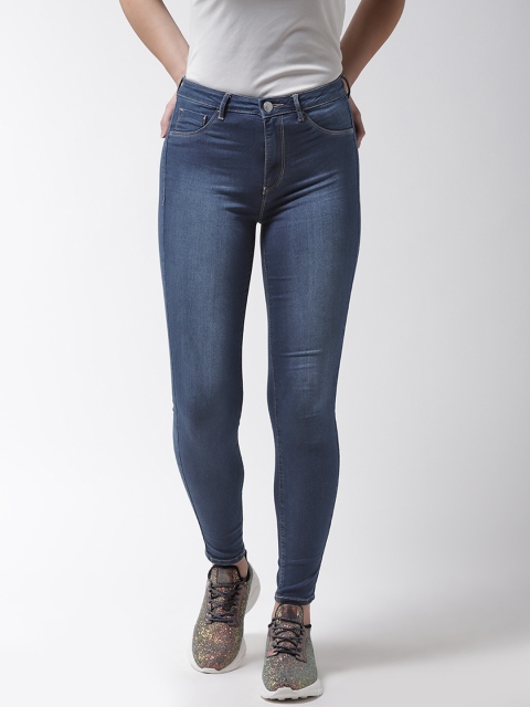 

Flying Machine Women Blue Skinny Fit High-Rise Clean Look Stretchable Jeans