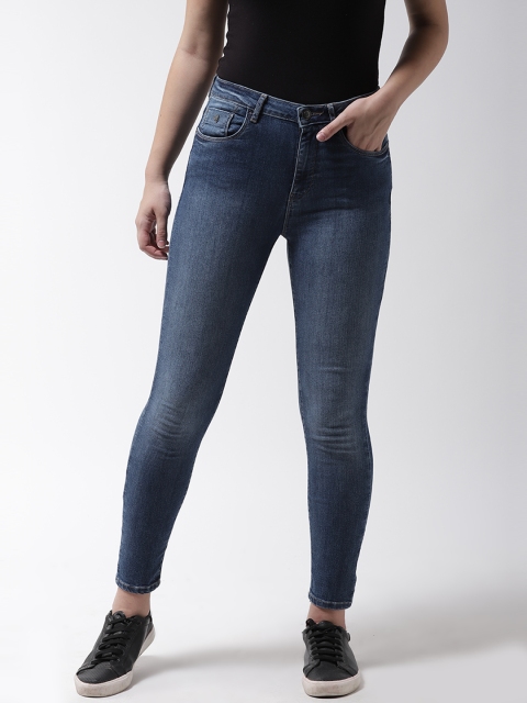 

Flying Machine Women Navy Blue Veronica Skinny Fit High-Rise Clean Look Stretchable Jeans