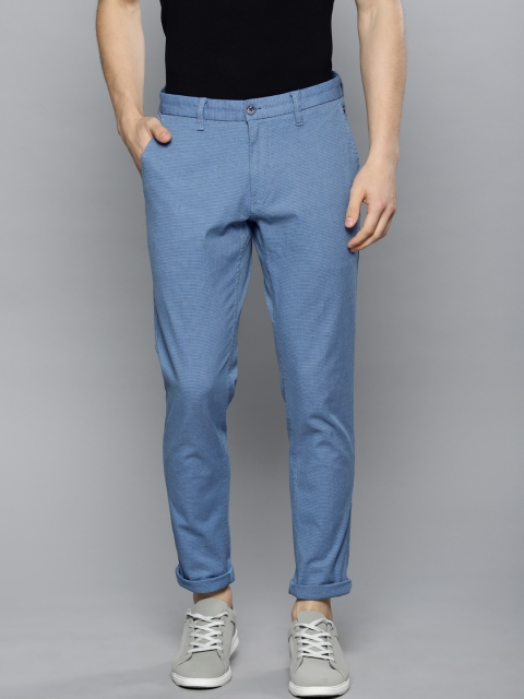 

Louis Philippe Sport Men Blue Slim Fit Self Design Chinos