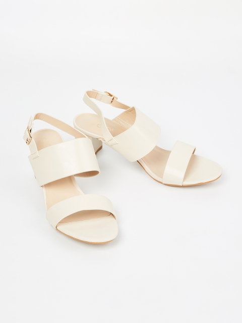 

CODE by Lifestyle Women Off-White Solid Heels
