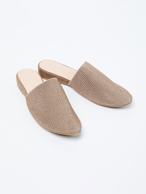 

CODE by Lifestyle Women Beige Solid Mules