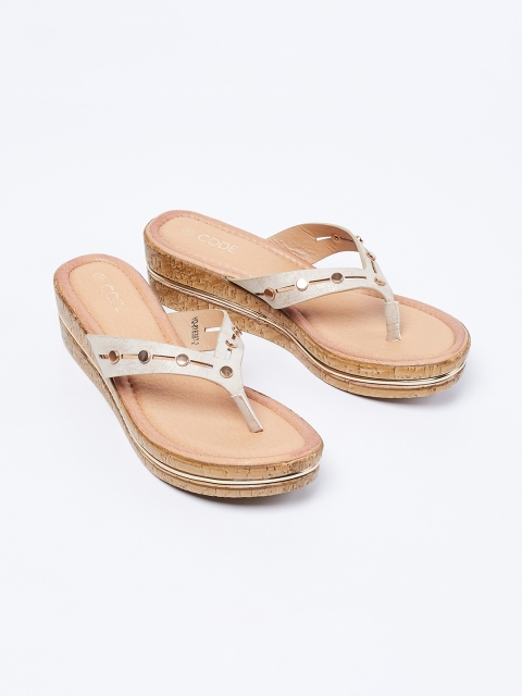 

CODE by Lifestyle Women Off-White Embellished Heels