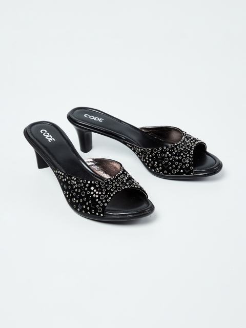 

CODE by Lifestyle Women Black Embellished Heels