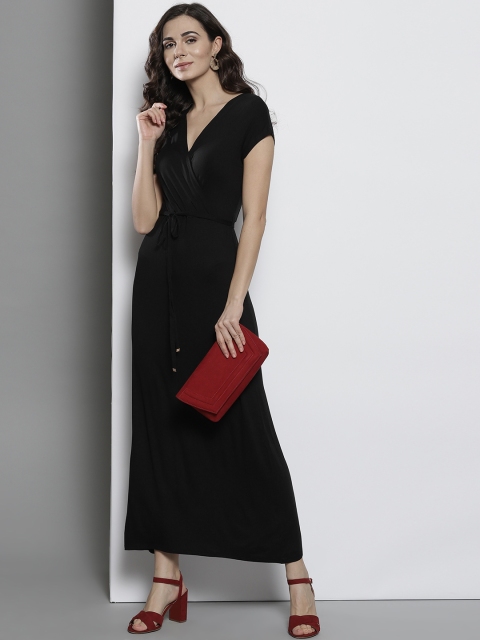 

DOROTHY PERKINS Women Black Solid Maxi Dress