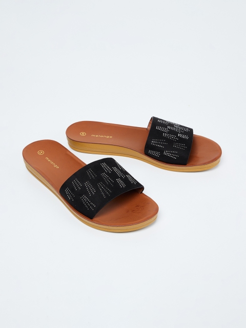 

Melange by Lifestyle Women Black Embellished Sliders