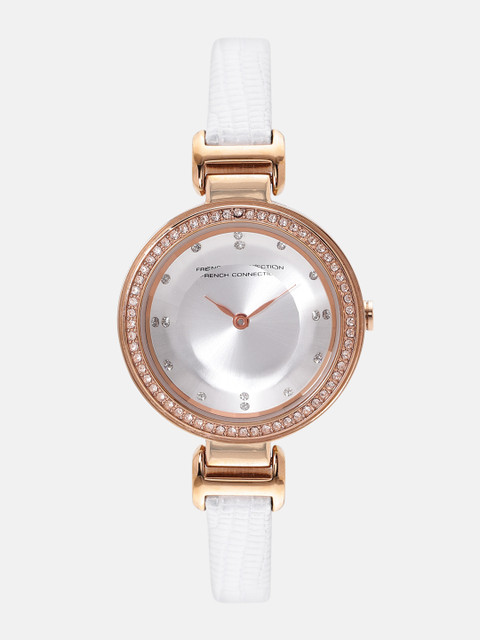 

French Connection Women Silver-Toned Analogue Watch FC1180WRG