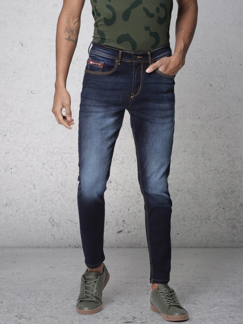 

Ecko Unltd Men Blue Slim Tapered Fit Mid-Rise Clean Look Stretchable Jeans