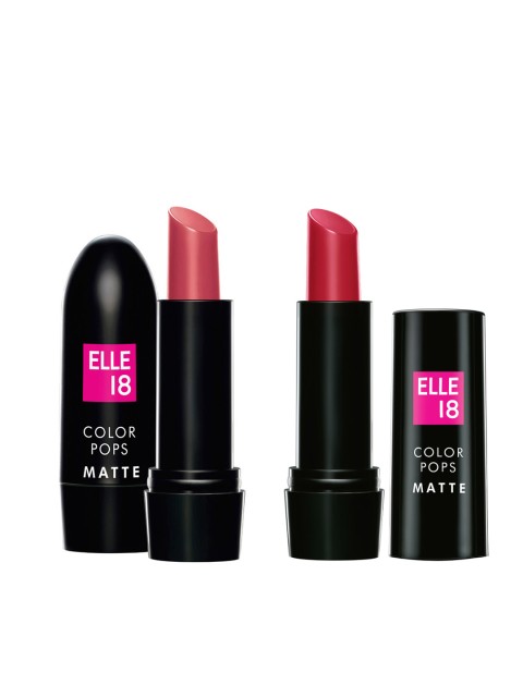 

ELLE 18 Set of 2 Color Pop Matte Lip Colours, Pink