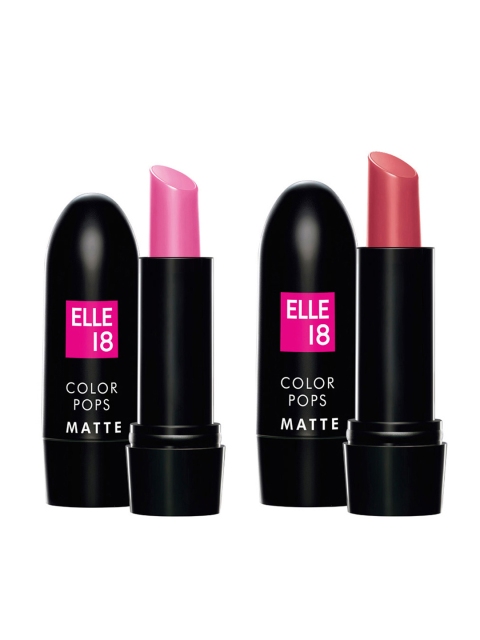 

ELLE 18 Set of 2 Color Pop Matte Lip Colours, Pink