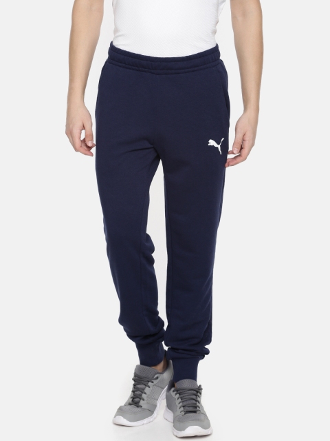 

Puma Men Blue Solid ESS+ Straight Fit Track Pants, Navy blue