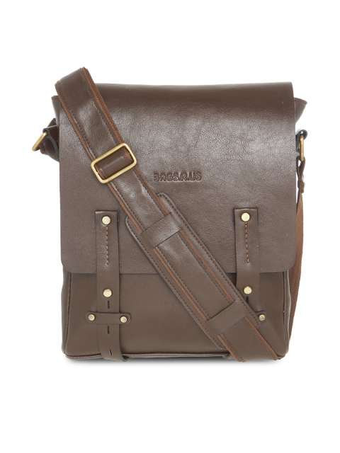 

Bags.R.us Unisex Brown Solid Messenger Bag