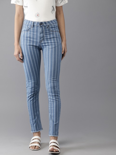 

Moda Rapido Women Blue Skinny Fit High-Rise Clean Look Stretchable Jeans