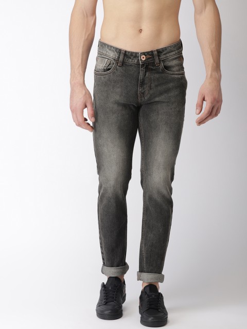 

Flying Machine Men Grey Michael Slim Fit Mid-Rise Clean Look Stretchable Jeans