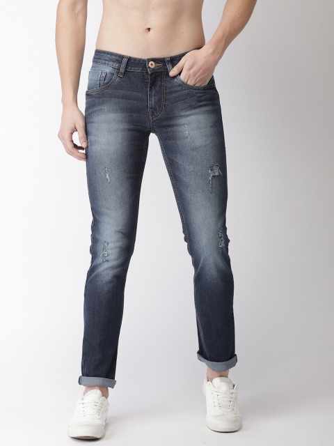 

Flying Machine Men Blue Jackson Skinny Fit Low-Rise Mildly Distressed Stretchable Jeans