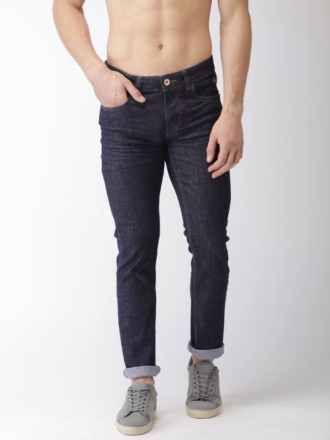 

Flying Machine Men Blue Michael Slim Fit Mid-Rise Clean Look Stretchable Jeans