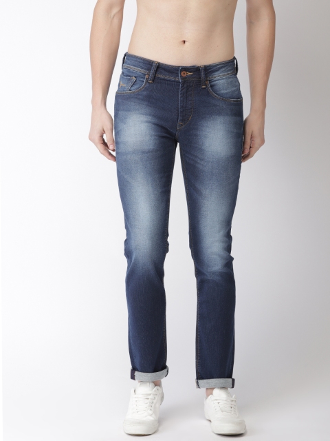 

Flying Machine Men Blue Slimtapered Fit Mid-Rise Clean Look Stretchable Jeans