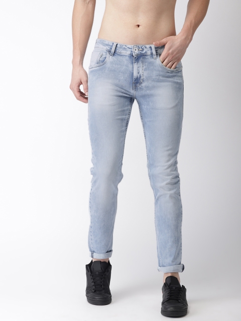 

Flying Machine Men Blue Michael Slim Fit Mid-Rise Clean Look Stretchable Jeans