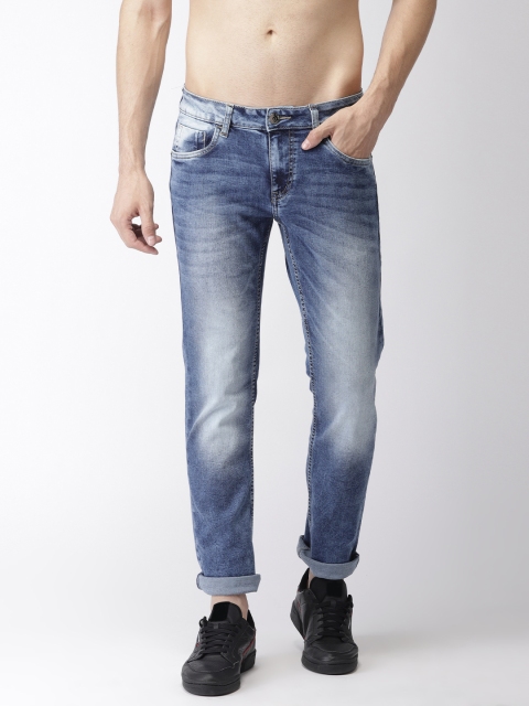 

Flying Machine Men Blue Slimtapered Fit Mid-Rise Clean Look Jeans