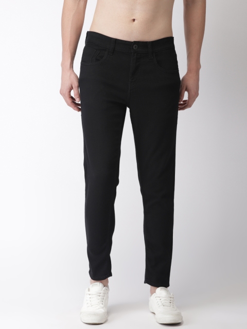 

Flying Machine Men Black MJ Mankle Tapered Fit Mid-Rise Stretchable Cropped Jeans