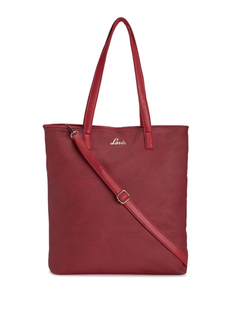 

Lavie Red Solid Shoulder Bag