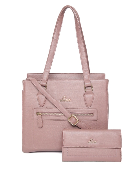 

Lavie Mauve Set of Mauve Solid Shoulder Bag & Wallet