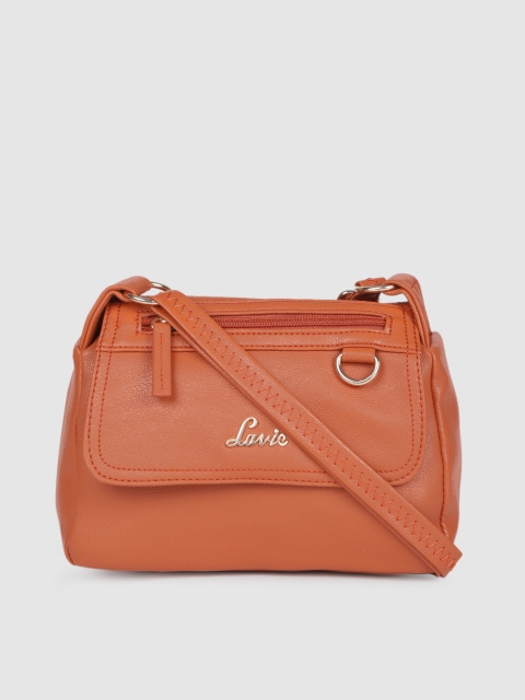 

Lavie Orange Solid Shoulder Bag