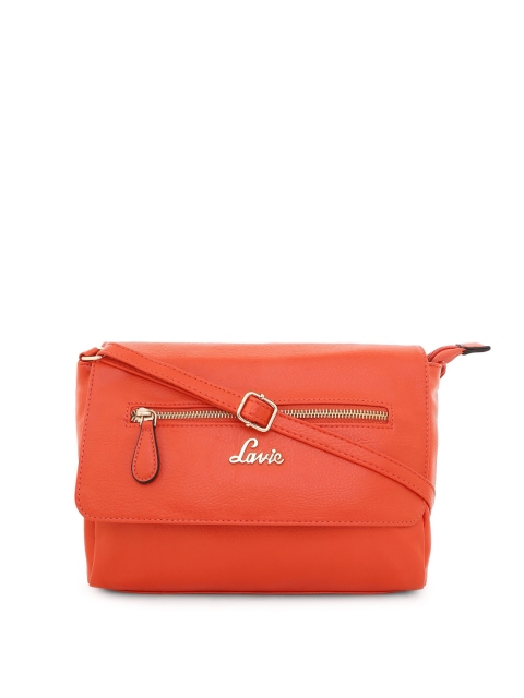 

Lavie Orange Solid Sling Bag