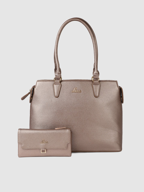 

Lavie Copper-Toned Solid Shoulder Bag
